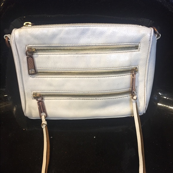 Rebecca Minkoff Mini White Leather Crossbody Bag - Picture 2 of 8